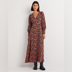 V-Neck Empire Maxi Dress | Ditsy Garden